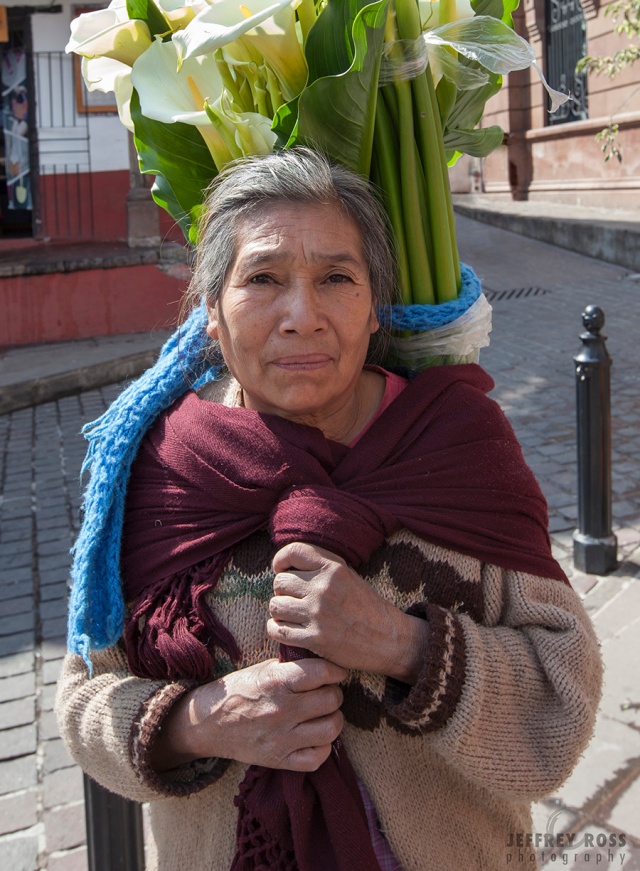 Old woman in Valle de Bravo, Mexico